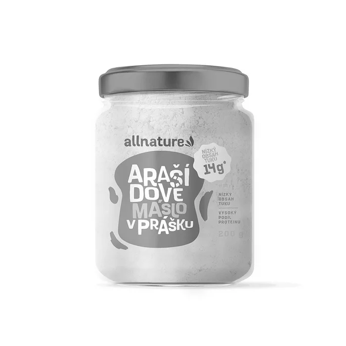 Allnature Arašídové máslo v prášku 200g
